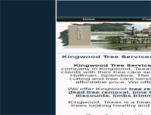 Tablet Screenshot of kingwoodtreeservices.com